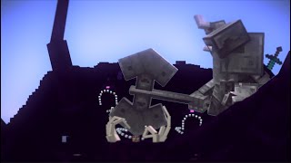 Wither Storm VS Giant Ferrous Wroughtnaut [upl. by Sucramej]