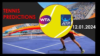 Tennis Predictions TodayATP AucklandATP AdelaideWTA AdelaideWTA HobartTennis Betting Tips [upl. by Hales]