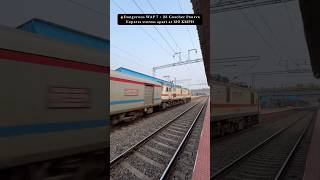 🔥Dangerous WAP 7  23 Coacher Poorva Express storms apart at 130 KMPH [upl. by Alexandria830]