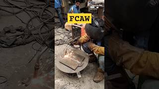 Flux Cored Arc Welding fcaw migwelding fabrication welding metalfabrication heat machine [upl. by Zenger48]