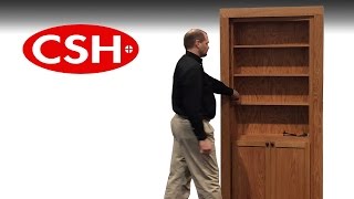 Easily Install the Pivoting InvisiDoor Bookcase [upl. by Nahsrad]