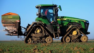 🇨🇵 JOHN DEERE 8 RX à lEPANDAGE dENGRAIS 2022 [upl. by Eustatius]