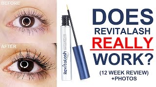 HOW TO GROW LONG LASHES  Revitalash Review [upl. by Brandais]