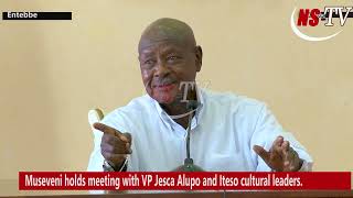 Museveni holds meeting with VP Alupo and Iteso cultural leaders [upl. by Entruoc948]