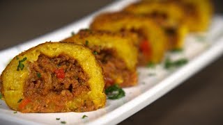 Rellenos de plátano maduro y corned beef [upl. by Maze804]