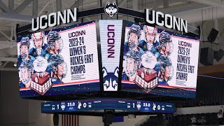 Chris MacKenzie UConn womens hockey postgame press conference Northeastern  3924 [upl. by Schlenger456]