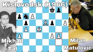 Mikhail Tal vs Milan Matulovic Kislovodsk 1966 [upl. by Map815]