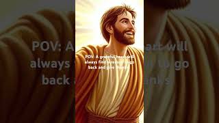 One of them noticing his healing felt a surge of Gratitude aianimated motivation Jesus shorts [upl. by Stubstad]