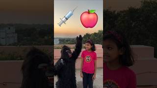 Injecao Do Gorila 🦍🦧🐵🐒💉🍎KritikachannelShortsinjectionfunnycomadydoctorfunnymomentsfunnyvideo [upl. by Eadahc15]