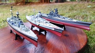 World War II Historical Ship Models  Yamato Hood amp Bismarck [upl. by Eelatan610]