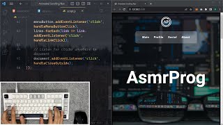 ASMR Programming  Awesome Animated Navbar  No Talking [upl. by Germaine]