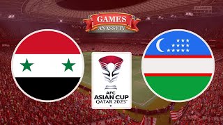 Syria vs Uzbekistan  Asian Cup 2024 Qatar  eFootball PES Gameplay PC HD [upl. by Hally]