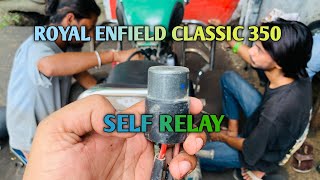 Royal Enfield Classic 350 self relay problem [upl. by Gibb]