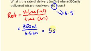 IV rate calculations for nurses  dosage calculations [upl. by Eralc]