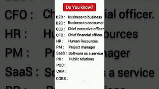 Business Acronyms  Business acronyms you need to know ELearner [upl. by Clayborn]