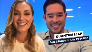 Quantum Leap Stars React to Ben and Hannah Kiss Tease Future Romance [upl. by Lustick]