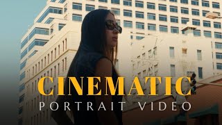 CINEMATIC PORTRAIT STREET STYLE VIDEO  BMPCC 6k  SIGMA 1835 art [upl. by Occir]