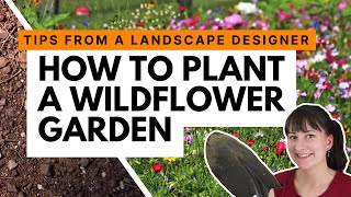 How to start a wildflower garden 💐 Advice from a landscape designer [upl. by Eiuqram]