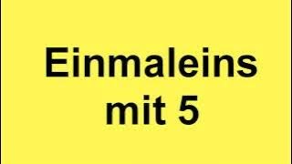 Die Fünferreihe  Das 1x5 Lied  Mathe Lernlieder  Einmaleins mit 5 [upl. by Ecylahs280]