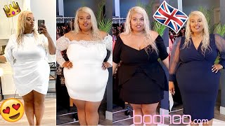 royal AF Boohoo Plus Size Haul  Summer Dresses  Stella Williams [upl. by Gninnahc966]