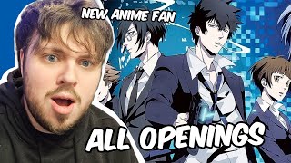 First Time Reaction To Psycho Pass Openings 15 [upl. by Felicia]