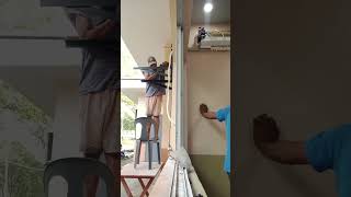 install split type aircon [upl. by Cartwright]