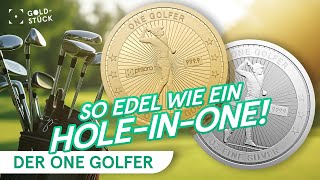 Edel selten und wertvoll Das ist der philoro ONE GOLFER  philoro GOLDSTÜCK [upl. by Ahsii]