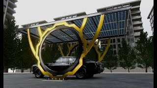 Modern Solar Carport TEZCAN Type 4 [upl. by Arten]