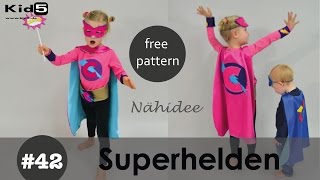 Freebook Superhelden Cape selber nähen  DIYNähIdee‬ [upl. by Trainor]