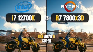 Intel Core i7 12700K DDR4 vs AMD Ryzen 7 7800X3D  Test In 15 Games [upl. by Boyer253]