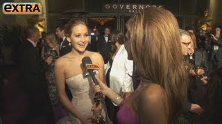 Jennifer Lawrence on Oscars Trip Hugh Jackman Touched Me [upl. by Lonna784]