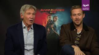 EXCLUSIVE Ryan Gosling and Harrison Ford talk Blade Runner 2049 [upl. by Gundry]