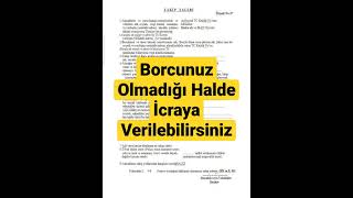 Borcunuz Olmadığı Halde İcraya Verilebilirsiniz [upl. by Oliy]