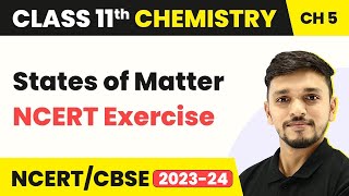 Class 11 Chemistry Chapter 5  NCERT Exercise  States of Matter  Class 11 Chemistry CBSENCERT [upl. by Etteloc]