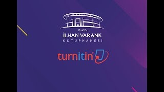 Turnitin İntihal Programı KullanımıHesap Oluşturma Rapor Alma [upl. by Stila]