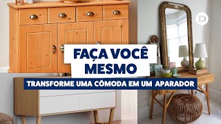 DIY Como transformar uma cômoda em um aparador [upl. by Rutledge]