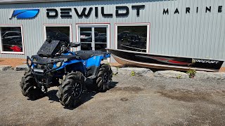 Visiting Dewildt  295quot Outlaw2s On Sportsman 570 With STOCK CLUTCHING  Wiring Up Lightbar [upl. by Reed]