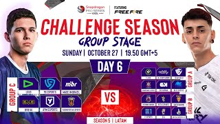 Free Fire Challenge Season Day 6  Season 5  LATAM [upl. by Notlil]