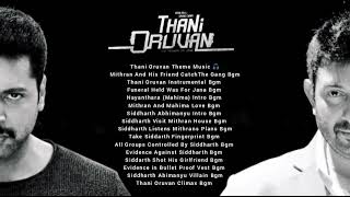 Thani Oruvan  BGM Jukebox  OST  Music director Hiphop Tamizha [upl. by Concoff]