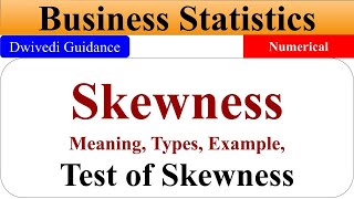 Skewness in Statistics Skewness of Frequency skewness meaning test of skewness business stats [upl. by Yrehcaz571]