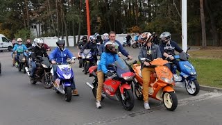 Zlot skuterów i motorowerów w Ostrołęce [upl. by Born]