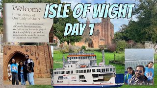 Isle Of Wight  Day 1  Quarr Abbey  Wightlink Ferry  Family  Island diaries  Nakshatra Renjith [upl. by Caves956]