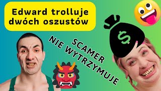 Oszust się zdenerwował na Edwarda 2 oszustów na linii callcenter bitcoin inwestycje [upl. by Adna914]