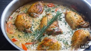 Chicken Fricassee Chicken Dish Recipe 🔥🔥 [upl. by Aruasi]