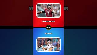 Spencer Rattler or Will Levis shorts wouldyourather nfl [upl. by Mairhpe21]