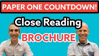 Countdown to Paper One  Brochure  Conventions and Close Reading [upl. by Eidderf920]