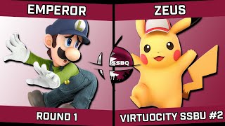 Emperor Luigi vs Zeus Pikachu  Virtuocity SSBU Tournament 2 [upl. by Jeffy975]