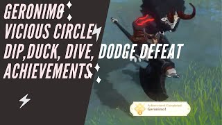 Geronimo  Vicious Circle  Dip Duck Dive Dodge Defeat  Genshin Impact Achievements [upl. by Eicyac]