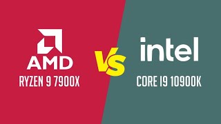 AMD Ryzen 9 7900X vs Intel Core i9 10900K  Apps and games benchmark [upl. by Tchao]