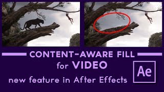 New feature in After Effects Contentaware fill for video [upl. by Anon]